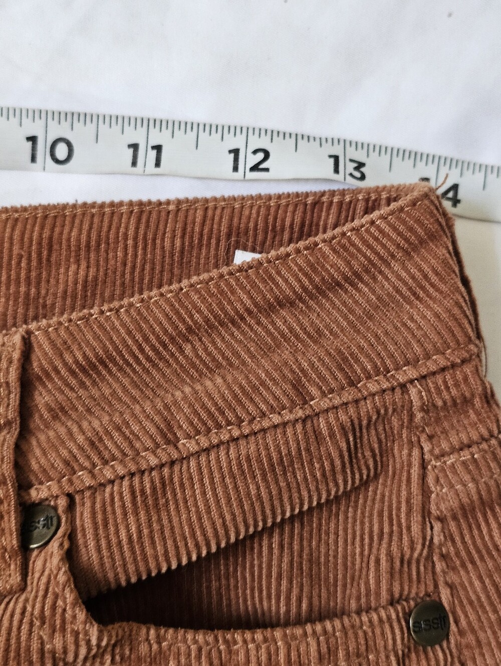 Sisstrevolution Rust Corduroy Wide Leg Pants Size 27/6 - Picture 10 of 16